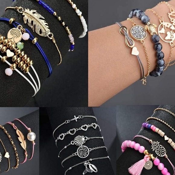 Five Different Bundles of Bracelets - Picture 2 of 8